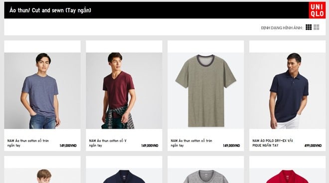 Chưa ra mắt cửa hàng, Uniqlo đã niêm yết giá bằng VND trên trang chủ - Ảnh 1. Chưa ra mắt cửa hàng, Uniqlo đã niêm yết giá bằng VND trên trang chủ - Ảnh 1.