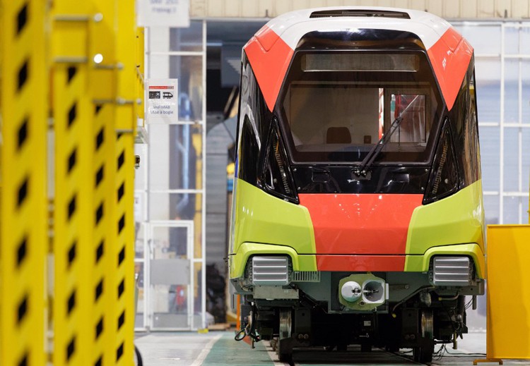 Ra mắt đoàn tàu đầu tiên của tuyến metro Nhổn - ga Hà Nội - Ảnh 2. Ra mắt đoàn tàu đầu tiên của tuyến metro Nhổn - ga Hà Nội - Ảnh 2.