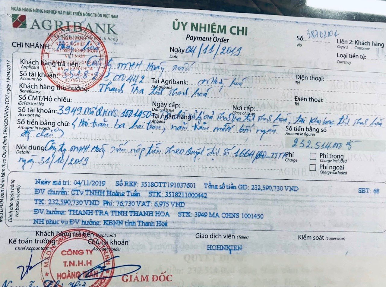 Sự thật việc Công ty Hoàng Tuấn “chây ì nghĩa vụ tài chính” - Ảnh 2. Sự thật việc Công ty Hoàng Tuấn “chây ì nghĩa vụ tài chính” - Ảnh 2.