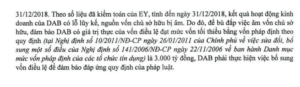 Lộ lý do DongABank “bất ngờ” tiến hành ĐCHĐ bất thường sau 4 năm bị kiểm soát đặc biệt - Ảnh 2. Lộ lý do DongABank “bất ngờ” tiến hành ĐCHĐ bất thường sau 4 năm bị kiểm soát đặc biệt - Ảnh 2.