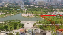 Tạm dừng việc nghiên cứu đề xuất xây bãi đỗ xe trong Công viên Cầu Giấy