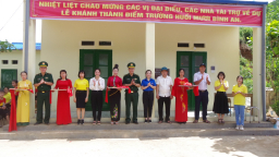 Bàn giao điểm trường vùng cao biên giới ở Sơn La