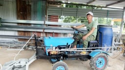 Nông dân 9X Gia Lai sáng chế máy nông nghiệp đa năng, chạy ra ruộng, cả làng trầm trồ xem