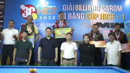 Đánh bại huyền thoại Lý Thế Vinh, Đào Văn Ly vô địch Giải billiards carom 3 băng Cúp HBSF 2023 