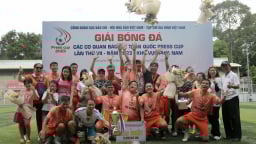 CLB Phóng viên Đời sống - Xã hội vô địch Giải bóng đá Press Cup 2023 khu vực phía Nam