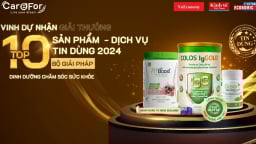 Các sản phẩm của Care For Việt Nam được vinh danh Top 10 nhóm chăm sóc sức khỏe tin dùng Việt Nam năm 2024