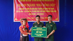 Lai Châu: Khánh thành và bàn giao 'Nhà đồng đội' cho  gia đình quân nhân ở huyện Mường Tè