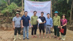 Hội sinh viên Khóa K26 HLU triển khai chương trình mái ấm cho người dân vùng lũ ở Bảo Yên