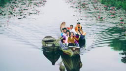 Nơi quay bộ phim 'Cánh đồng bất tận' đâu phải đồng lúa mà là đồng cỏ dại vùng Đồng Tháp Mười ở Long An