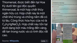 Thiomersal có trong loại thuốc nhỏ mắt mũi rất phổ biến khiến nhiều bà mẹ hoang mang, liệu có gây nguy hại?