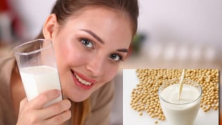 Da mềm mại, ngăn lão hóa sớm bằng sữa đậu nành