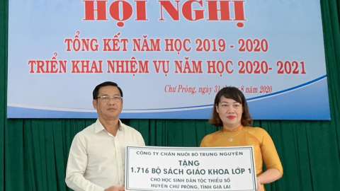 THADI tài trợ 1.716 bộ sách giáo khoa lớp 1 cho học sinh dân tộc thiểu số