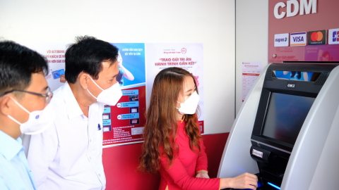 Agribank An Giang đồng loạt khai trương 3 máy rút tiền tự động Autobank