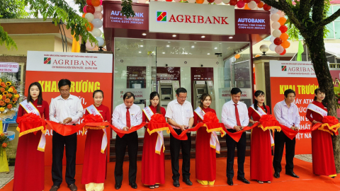 Quảng Nam: Agribank khai trương máy giao dịch tự động AutoBank CDM tại huyện Tiên Phước