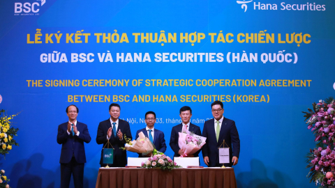 BSC và HSC (Hàn Quốc) ký kết thỏa thuận hợp tác chiến lược
