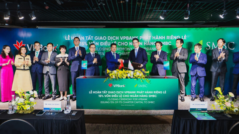 Hoàn tất thương vụ 1,5 tỷ USD, VPBank và SMBC chính thức về một nhà