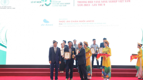 ANCO tự hào được vinh danh 'Thương hiệu Vàng nông nghiệp Việt Nam' năm 2023