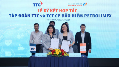 Lễ ký kết hợp tác giữa Tập đoàn TTC và TCT CP Bảo hiểm Petrolimex