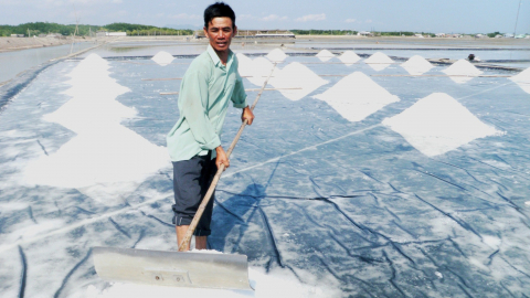 Khó khăn bủa vây diêm dân Cần Giờ, làm 5ha muối mà không dư được đồng nào 