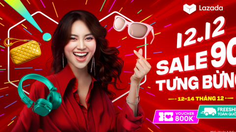 Sẵn sàng đón loạt deal xịn “Sale tưng bừng” lên đến 90% tại Lễ hội mua sắm 12.12 trên Lazada
