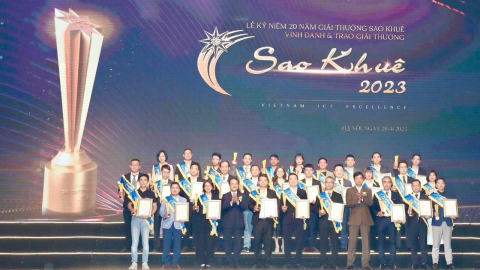 Giải pháp quản lý tài chính cửa hàng MyShop của KienLongBank giành giải thưởng Sao Khuê 2023