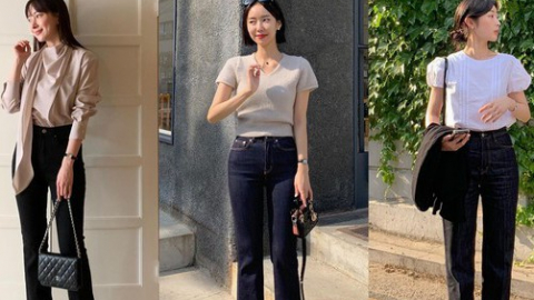 Thanh lịch với quần jeans đen