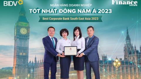 BIDV giữ vững vị trí Ngân hàng SME và Ngân hàng Doanh nghiệp tốt nhất Đông Nam Á