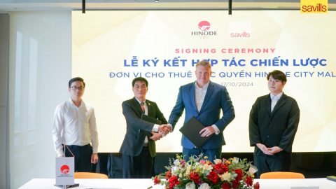 Savills chính thức trở thành đơn vị cho thuê độc quyền trung tâm thương mại dự án Hinode City
