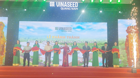 Vinaseed Quảng Nam: Khánh thành Nhà máy Chế biến và Bảo quản Giống cây trồng có công suất 40.000 tấn/năm