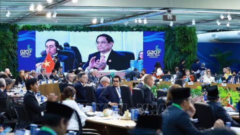 G20: Thủ tướng tuyên bố Việt Nam đăng cai Hội nghị thượng đỉnh Đối tác tăng trưởng xanh và các mục tiêu toàn cầu