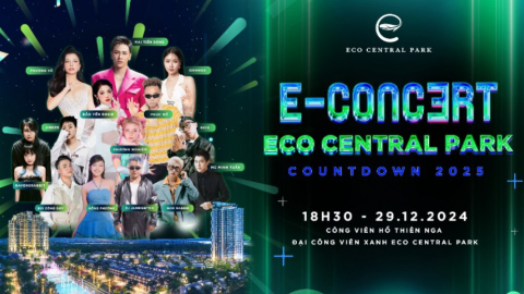 Eco Central Park Countdown 2025: Soái ca Mai Tiến Dũng hiện diện