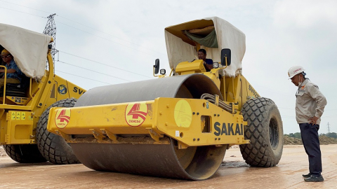 Tập đoàn Cienco4 và Xây dựng Trường Sơn hỗ trợ thi công cao tốc Diễn Châu - Bãi Vọt 