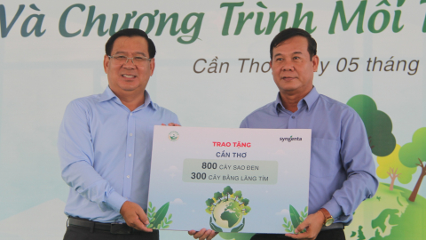 Ngày Môi trường Thế giới 5/6: Công ty Syngenta Việt Nam phối hợp trồng hàng nghìn cây xanh trên các tuyến đường nông thôn