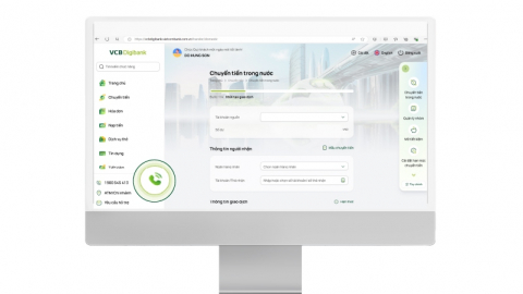 Khách hàng có thể liên hệ tổng đài Vietcombank nhanh chóng thông qua cuộc gọi Internet tích hợp trong VCB Digibank