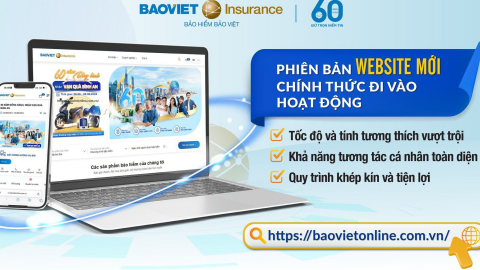 Bảo hiểm Bảo Việt chính thức triển khai giao diện website mới