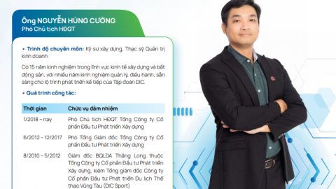 Chân dung tân Chủ tịch HĐQT Tập đoàn DIC (DIG) Nguyễn Hùng Cường