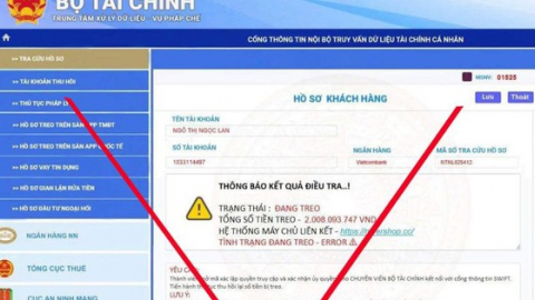 Bộ Tài chính cảnh báo website giả mạo