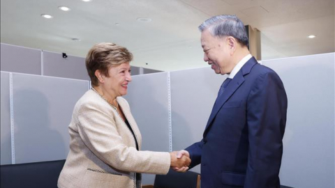 Tổng Bí thư, Chủ tịch nước Tô Lâm tiếp Tổng Giám đốc IMF và lãnh đạo các nước