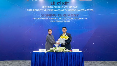 VinFast ký kết MOU với motech về việc khai thác
mạng lưới xưởng dịch vụ tại Philippines