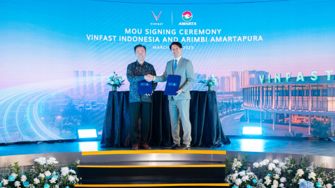 VinFast và PT Aribi Amartapura ký biên bản ghi nhớ phát triển 22 cửa hàng VinFast tại Indonesia