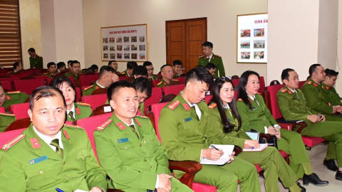 Hải Phòng: 500 chỉ huy, cán bộ, chiến sĩ Công an cấp xã được tập huấn về nhiệm vụ PCCC&CNCH