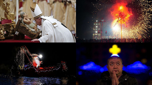 Thế giới rực rỡ pháo hoa đêm Giáng sinh 2014