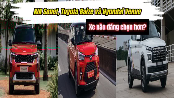 So kè thông số KIA Sonet, Toyota Raize và Hyundai Venue: Trang bị, giá bán xe nào hấp dẫn hơn?