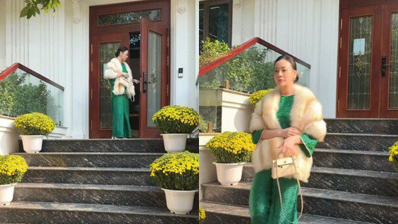 Phương Oanh khoe biệt thự bạc tỷ trang hoàng đón Tết