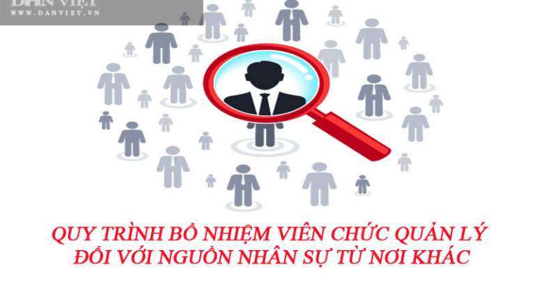 Quy trình bổ nhiệm viên chức quản lý đối với nguồn nhân sự từ nơi khác