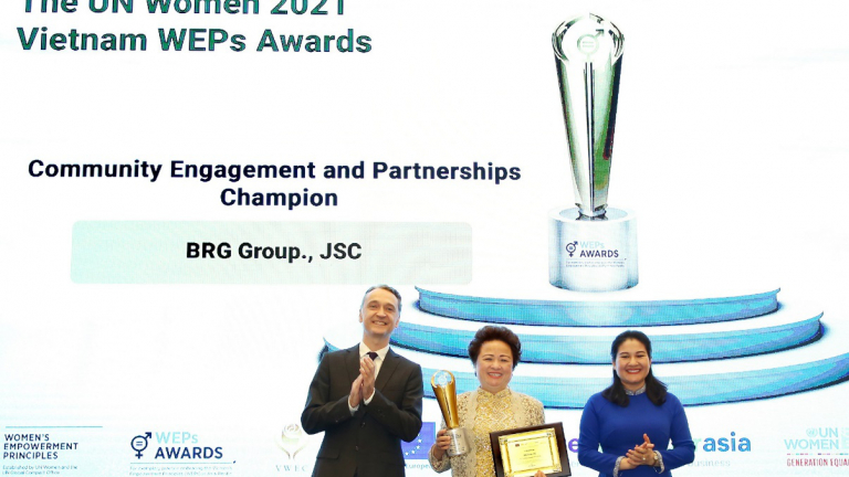 Tập đoàn BRG được vinh danh tại Giải thưởng Trao quyền cho phụ nữ (WEPs 2021)