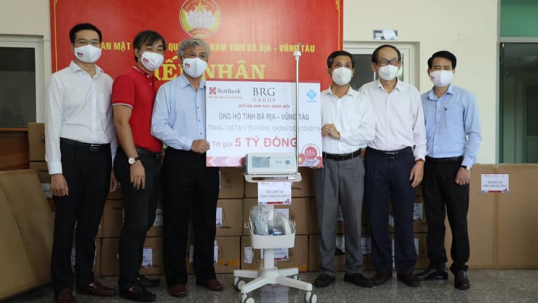 SeABank và BRG ủng hộ 18 tỷ đồng cho Huế, Đà Nẵng, Bà Rịa - Vũng Tàu phòng chống dịch
