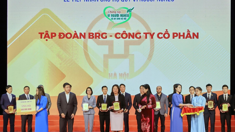 Tập đoàn BRG ủng hộ 500 triệu đồng cho quỹ vì người nghèo Hà Nội năm 2022