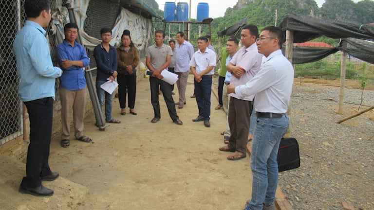 Tư vấn, tập huấn kỹ thuật, dạy nghề cho nông dân ở Sơn La-học trên lớp, thực hành ở trang trại, ruộng đồng