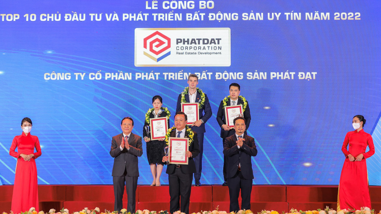PDR lần thứ 2 liên tiếp được vinh danh tại giải thưởng top 10 chủ đầu tư BĐS uy tín